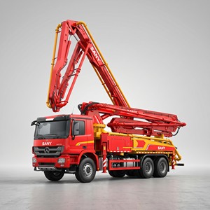 Camion pompe à béton mobile d'occasion Sany 2020, 62m, 510HP, Diesel Euro V, 4 essieux, faible nombre d'heures de travail, fiable, pour la construction - Product Image 1