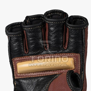 Guantes de MMA para Adultos, Recién Llegados, de Cuero de Primera Calidad, con Absorción de Humedad, Cierre de Velcro, Unisex, para Entrenamiento de Boxeo - Product Image 5