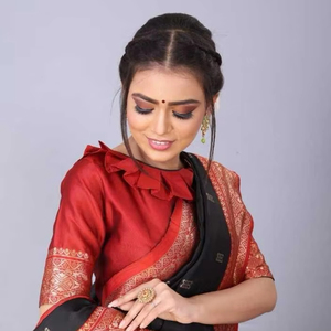 ผ้าแพรไหมแจ็คการ์ดสีม่วงเข้มผ้าแจ็คการ์ดสีฟ้าอ่อนสีทองเส้นขอบสีฟ้าสำหรับฤดูร้อนฤดูหนาว - Product Image 1