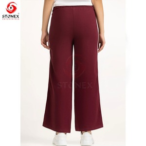 กางเกงขายาวผู้หญิงไซส์ใหญ่ ดีไซน์ทันสมัย มีเชือกผูก เอวผูกได้ ผลิตจากผ้าฝ้าย 100% ใส่สบาย ทรงเข้ารูป เหมาะสำหรับฤดูใบไม้ร่วง จัดส่งรวดเร็ว รับสกรีนโลโก้ - Product Image 5