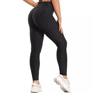 Vente en gros de vêtements de sport de fitness taille haute avec logo personnalisé pantalons de course et de jogging leggings de yoga et d'entraînement pour femmes - Product Image 6