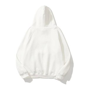 Sweat à capuche épais à double couche avec logo personnalisé, en molleton français 300 g/m², coton sans cordon, streetwear, lourd, surdimensionné, pour homme - Product Image 6