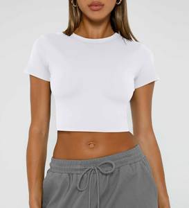 Camiseta Corta Deportiva para Mujer para Fitness, Gimnasio, Entrenamiento, Yoga y Ropa Deportiva Activa Premium - Product Image 2