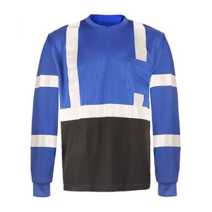 Ropa DE TRABAJO DE SEGURIDAD reflectante de alta visibilidad para hombres, polos, ropa de trabajador de construcción personalizada con cinta reflectante - Product Image 1