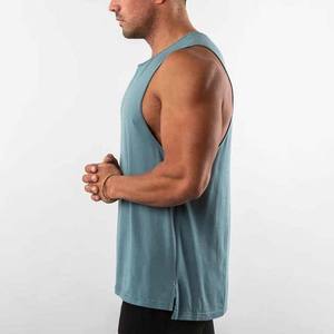 Men's Gym Tank Tops Custom Logo Quick Dry Breathable Casual <b>Machine</b> Embroidery Fitted <b>Running</b> Sports Sleeveless - Product Image 4