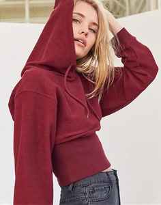 เสื้อสเวตเตอร์มีฮู้ดแขนยาวมีซิปสำหรับผู้หญิงมีฮู้ดเสื้อครอปหลากสีมีสไตล์มาใหม่สำหรับฤดูใบไม้ผลิฉลากนำโชค - Product Image 2