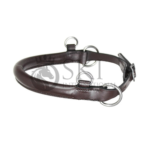 Personalizable Original de cuero marrón Jumping Hackamore Bitless Horse Bit Fabricación de adornos de acero inoxidable Producto ecuestre - Product Image 1