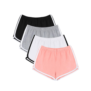 กางเกงชายหาดโยคะลำลองสำหรับผู้หญิงขนาดใหญ่พิเศษกางเกงขาสั้นชายหาดแบบกำหนดเองระบายอากาศผ้าอ๊อกซ์ฟอร์ดเข้ารูปโลโก้เอว - Product Image 5