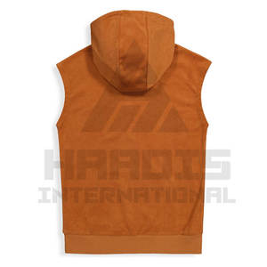 Light Weight Comfortable <b>Sleeveless</b> <b>Hoodies</b> Casual Wear Plus Size Solid Material <b>Sleeveless</b> <b>Hoodies</b> for <b>Men</b> - Product Image 3