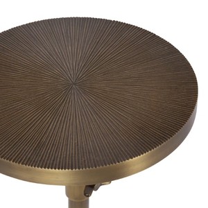 Table d'appoint réglable en métal Table d'appoint ronde pour boissons Table traditionnelle à hauteur réglable pour salon chambre petite - Product Image 4