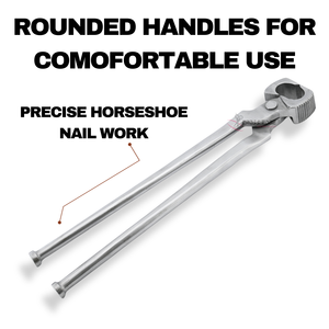 Custom Farrier Horseshoe Pull-Off Remover Tool Stainless Steel Veterinary Nonslip <b>Grip</b> 14-Inch Long Handle Comfortable - Product Image 6