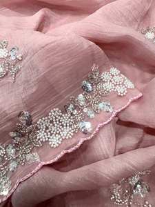 Sari indien de style Bollywood, sari de Bollywood de qualité supérieure, sari à sequins, travail brodé, avec blouse de créateur pour femmes - Product Image 6