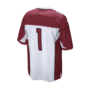 Camisetas de fútbol americano transpirables de secado rápido ligeras antibacterianas cortas de alta calidad para hombres Tops diseño bordado 100% - Product Image 3