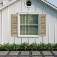Persianas de Madera Maciza de Lujo y Puerta Arqueada de Diseño Minimalista, Ecológicas y Resistentes al Viento para Dormitorio, Cocina, Baño y Escuela