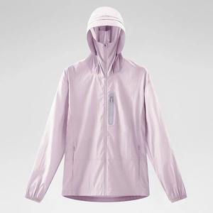 แจ็คเก็ตผ้านิ่มมีฮู้ดสำหรับผู้หญิงแจ็คเก็ตมีซิปกันลมมีกระเป๋าหลายกระเป๋า - Product Image 6