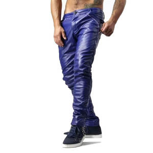 2025 nouveau Design pantalon en cuir à la mode avec poche latérale pour hommes bas prix droit hommes pantalon en cuir - Product Image 5