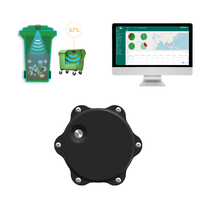 DF703 Capteur de niveau de remplissage de poubelle sans fil NB-IoT LoRaWAN 4G à ultrasons pour la gestion des déchets
