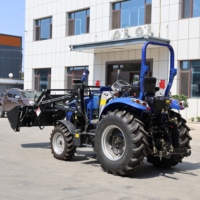 Tracteurs agricoles de petite taille de haute qualité Coc, 50 CV, 4 roues motrices, transmission par engrenages, moteur avec certification CE/COC