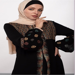 Abaya musulmane pour filles en gros personnalisé ODM dernier 2023 - Product Image 4