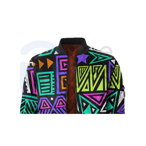 Veste bomber imprimée de haute qualité pour homme et femme, vêtements de sport d'hiver, col montant, séchage rapide, respirante, écologique - Product Image 3