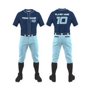 New Design High Quality Quick Dry Breathable Anti-Bacterial Anti-UV Plus Size <b>Baseball</b> Uniform Wholesale - Product Image 1