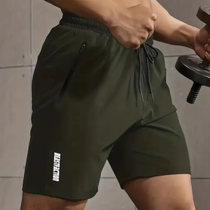 280 GSM 100% polyester couleur unie accepter Logo impression été extérieur Gym Jogging short de haute qualité pour hommes du Bangladesh - Product Image 5