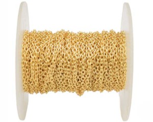 Chaîne de bijoux en câble plaqué or 18 carats meilleurs résultats de bijoux et composant meilleur cadeau pour le nouvel an - Product Image 2