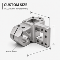 Pièces usinées CNC en acier inoxydable OEM pour composants de précision personnalisés avec options de traitement de surface par perçage et brochage, applications robotiques.
