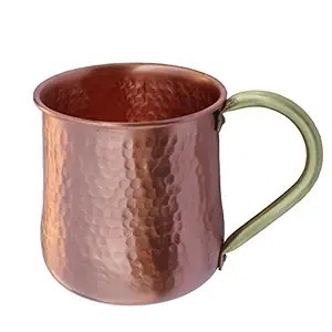 Elegant metal copper <b>mug</b> for serving cocktails with ergonomic handle for comfort and convenience for keeping by luxury crafts - Product Image 2