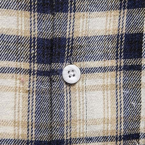 Chemises en flanelle de qualité supérieure en polyester et coton, manches longues, design personnalisé 2026, chemises pour hommes - Product Image 5