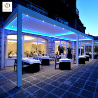 Pergola électrique 6x4 à lames orientables, couleur personnalisée, pour jardin, balcon, protection solaire, en aluminium, motorisée, écologique, imperméable