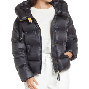 Hiver Nouvel Arrivage Veste matelassée de haute qualité pour femmes en cuir de mouton noir respirant Design Nouveau manteau de mode - Product Image 2