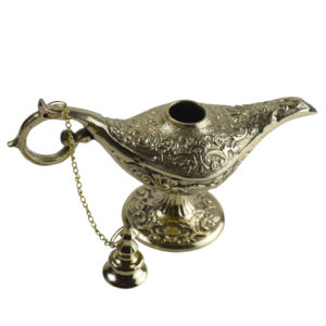 Designer Genie Lamp Shaped <b>Incense</b> Stand New Brass Metal Design <b>Incense</b> <b>Holder</b> Decor Gold Colored Finishing Design - Product Image 3