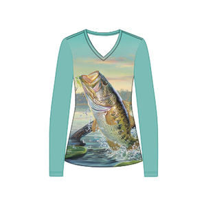 2025 nouveau Logo Anti-UV personnalisé UPF 50 chemises de Performance de pêche à manches longues pour les femmes séchage rapide respirant vêtements de pêche d'été - Product Image 5