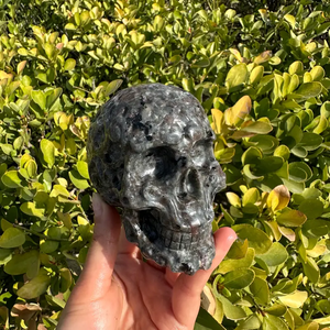 Kerajinan Kristal Yooperlite Alami Grosir, Ukiran Kepala, Reaksi Fluoresen UV, untuk Dekorasi dan Hadiah - Product Image 4