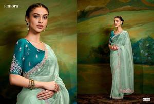 ผ้าส่าหรีแบบแห้งเร็วผ้านีโอดีมีน้ำหนักเบาทันสมัยใส่ได้ทุกฤดูสำหรับปาร์ตี้งานแต่งงานงานแต่งขายส่งจำนวนมาก - Product Image 5