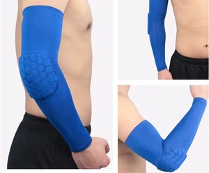 Funda ortopédica de Color sólido con diseño de panal de abeja para gimnasio, coderas cortos, Mangas de lucha, tirantes deportivos con almohadilla de espuma Eva - Product Image 5