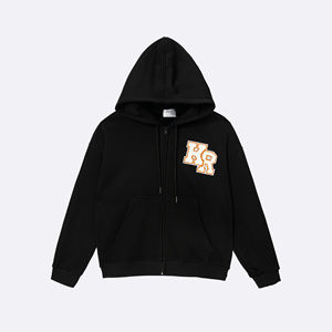 Sudadera extragrande unisex de alta calidad, Sudadera con capucha y cremallera doble personalizada, tejido polar de algodón transpirable, estampado XL para invierno - Product Image 1