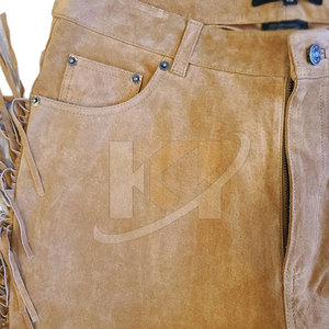 Vêtements décontractés de haute qualité pantalons pour hommes couleur unie top vente Streetwear hommes pantalons en cuir suédé - Product Image 5
