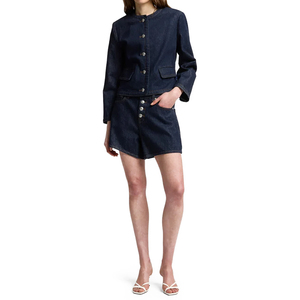 Nueva chaqueta vaquera personalizada para mujer de MANKIND, prendas de vestir exteriores de camionero Premium para mujer, fabricante de abrigos vaqueros de moda informal OEM/ODM - Product Image 6