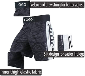 MMA Boxing Fight Cargo Sports Shorts Última moda OEM Pantalones Venta completa Muay Thai Shorts para hombres Mujeres Niños Ropa de artes marciales - Product Image 4