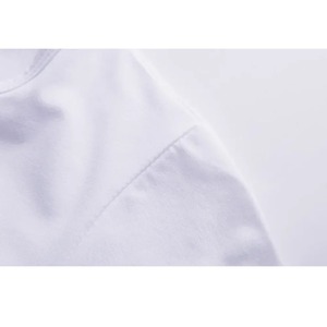 Venta al por mayor de nuevo diseño de lujo de calidad 100% de algodón de ajuste holgado poco hombro caído marca en blanco hombres camiseta de gran tamaño - Product Image 5