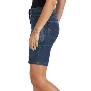 Nouveauté - Shorts en jean pour femmes en marque privée, service OEM, vente en gros, design personnalisé, shorts en jean pour femmes - Product Image 3