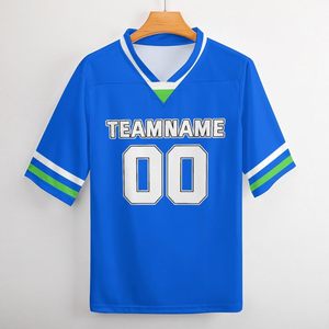 Sublimación personalizada 2025 Camisetas de rugby de fútbol americano Camiseta de fútbol Transpirable Boxy Fit Unisex Camiseta de talla grande personalizada - Product Image 1