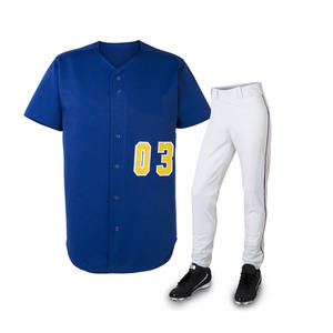 High Quality Custom <b>Quick</b> Dry Baseball Jerseys Breathable Sports Fashion Team Logo Number Printing Button <b>Detailing</b> for Plus - Product Image 2
