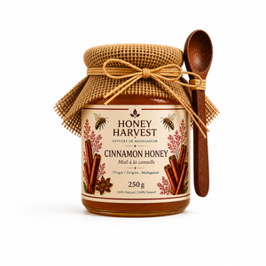 Miel de Niaouli Honey Harvest 250 g, origine Madagascar, miel naturel, emballage en pot Mason - Product Image 6