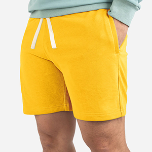 ชุดสั้นเข้ารูปสำหรับผู้ชายผ้าฝ้าย100% เป็นมิตรกับสิ่งแวดล้อมชุดออกกำลังกายแนวสตรีทเอวสูงปานกลางลำลองลาย3D - Product Image 3