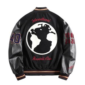 Fabricant personnalisé de haute qualité Vintage Hiver et Automne Hommes Femmes Vestes de baseball en laine et en cuir Vestes Letterman Varsity - Product Image 5