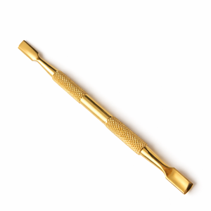 Professional Nail Cuticle Pusher Gold Stainless Steel Double Sided Nail Cleaner <b>Tool</b> Manicure <b>Pedicure</b> OEM Service Reusable - Product Image 1