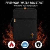 Housse de Bible portable, étanche et ignifuge, sacs et étuis de grande capacité à usage spécial, sac de rangement pour instruments avec poignée et fermeture éclair